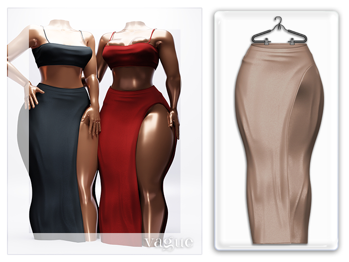Second Life Marketplace - Vague. Namiko Skirt - Nude
